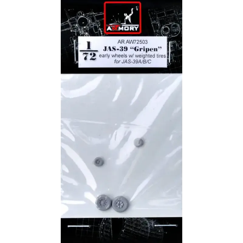 Колеса для самолета JAS-39 "Gripen", ранний тип 1:72