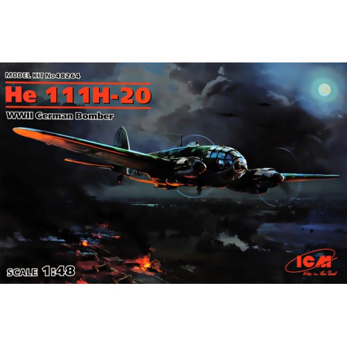 Літаки Немецкий бомбардировщик He 111H-20, Вторая мировая война 1:48