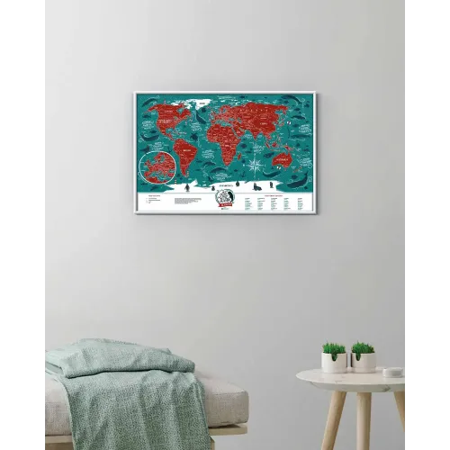 Cкретч карты и постеры Скретч Карта Мира Travel Map® Marine