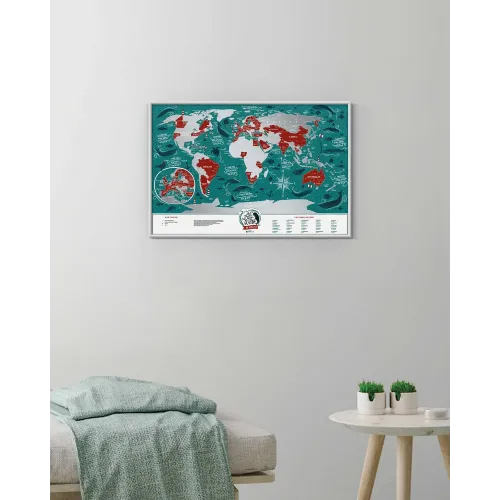 Cкретч карты и постеры Скретч Карта Мира Travel Map® Marine