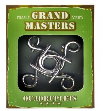 Grand Master Puzzles QUADRUPLETS green | Металлическая головоломка