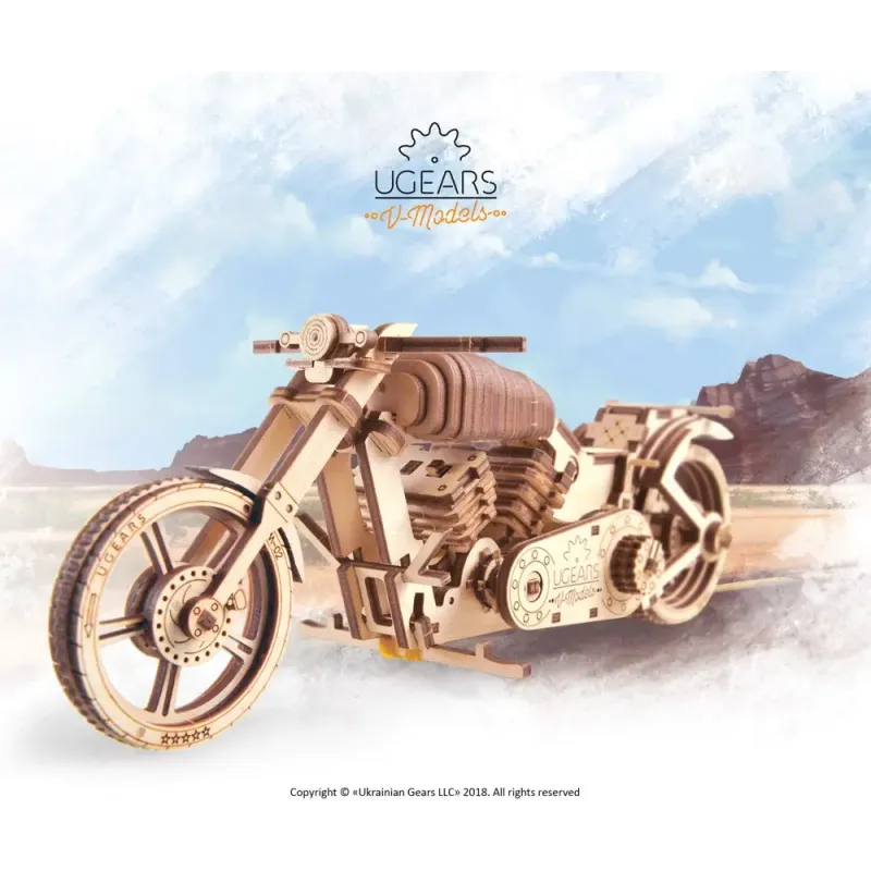 Тривимірний пазл Ukrainian Gears Байк VM-02 (70051)