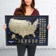 Карти Скретч карта Соединенных Штатов Америки My Map USA edition в тубусе