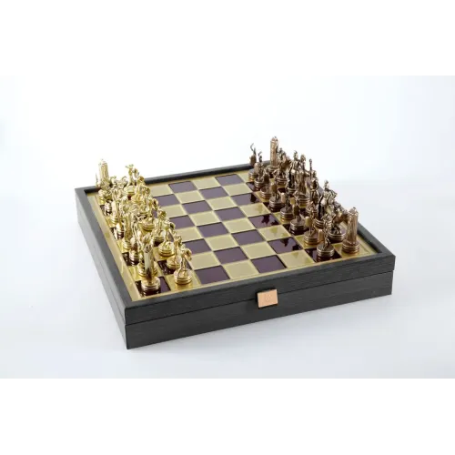 Шахи Шахи Manopoulos Грецька міфологія SK4CRED у дерев'яному футлярі червоні