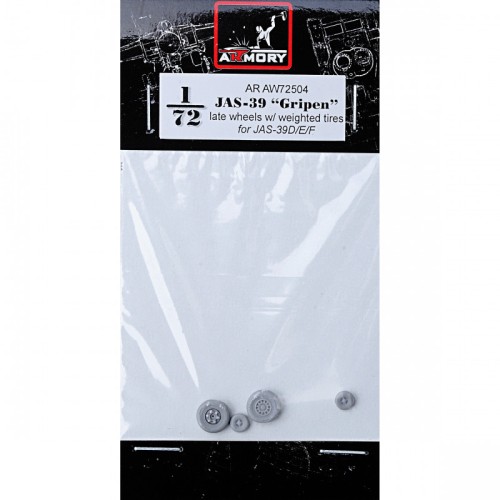Наборы деталировки Колеса для самолета JAS-39 "Gripen", поздний тип 1:72