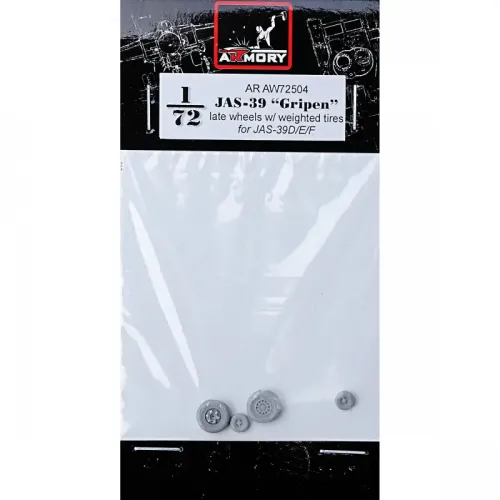 Набори деталіровки Колеса для літака JAS-39 "Gripen", пізній тип 1:72