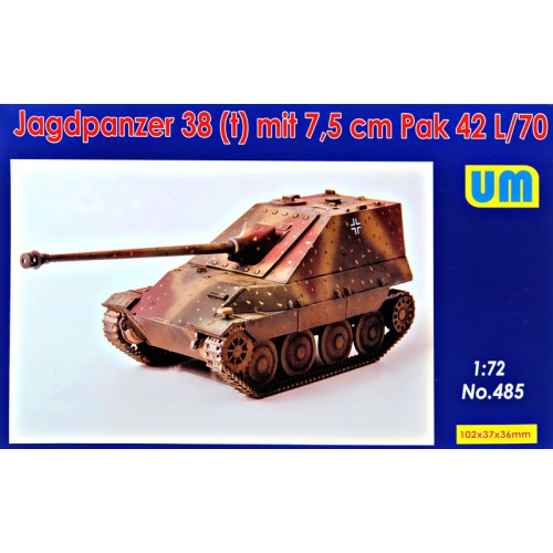 Бронетехніка та артилерія Немецкая САУ Jagdpanzer 38(t) с 7.5cm Pak 42 L/70 1:72