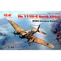 He 111H-6 Северная Африка, Немецкий бомбардировщик 2 МВ 1:48