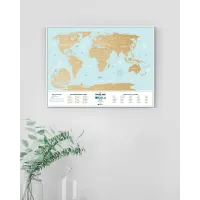 Скретч Карта Мира Travel Map® Holiday Lagoon World