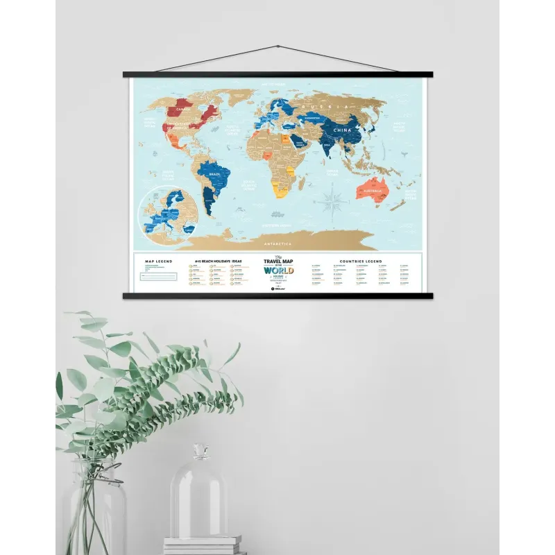 Скретч Карта Мира Travel Map® Holiday Lagoon World