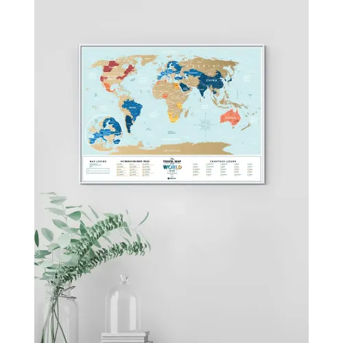 Cкретч карты и постеры Скретч Карта Мира Travel Map® Holiday Lagoon World