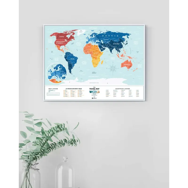 Скретч Карта Мира Travel Map® Holiday Lagoon World