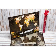 Оригинальная скретч карта мира My Map Chocolate!