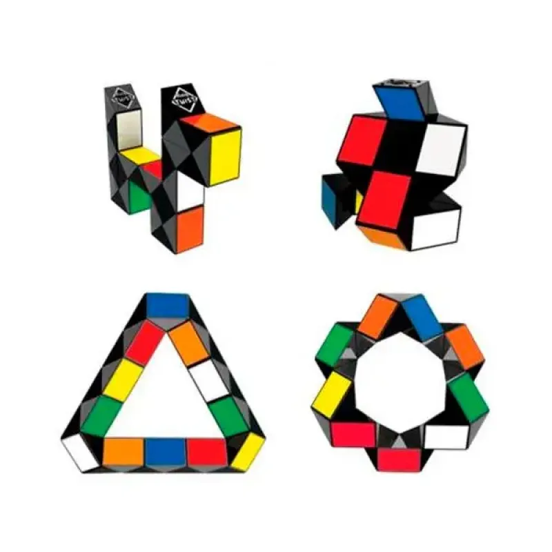 Головоломка Оригинальная змейка Rubik’s Cube | Цветная