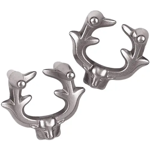 Головоломка 5* Олень (Huzzle Elk) | Головоломка з металу