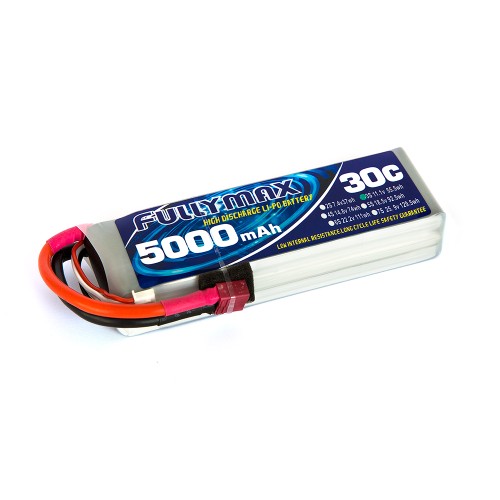 Акумулятори 11,1 V LiPo Аккумулятор Fullymax 11.1V 5000mAh Li-Po 3S 30C T-plug