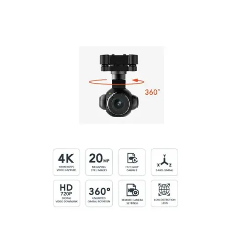 Комплектуючі Камера E90 для гексакоптера Yuneec Typhoon H520 (YUNE90EU)