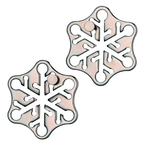 Головоломка 2* Сніжинка (Huzzle Snow) | Головоломка з металу