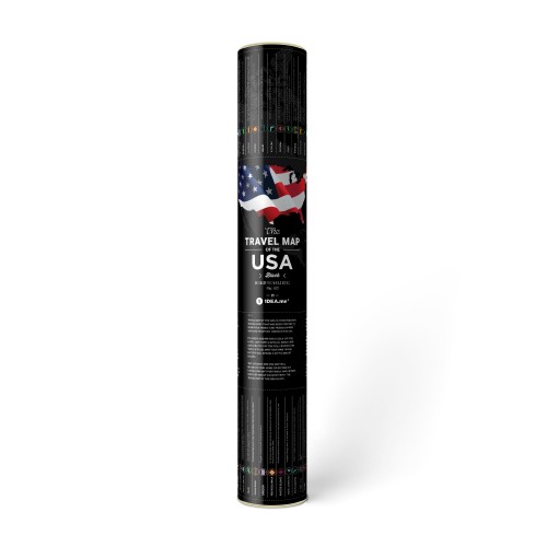 Карти Скретч Карта Travel Map® USA Black
