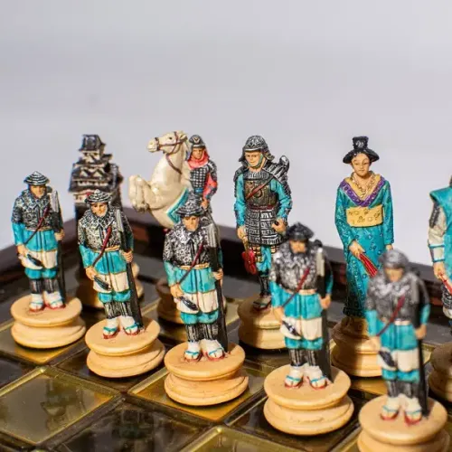 Шахи Шахи ручної роботи Manopoulos Самураї 26 см SKK27BRO