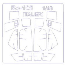 Маска для модели вертолета Bo-105 / PAH-1 / VBH (Italeri/Revell) 1:48