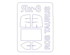 Маска для модели самолета Як-3 (Rob Taurus) 1:72