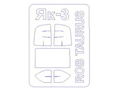 Маска для модели самолета Як-3 (Rob Taurus) 1:72
