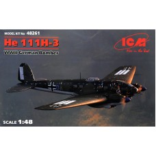 Немецкий бомбардировщик He 111H-3, 2 МВ 1:48