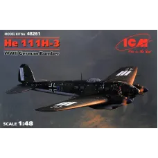 Немецкий бомбардировщик He 111H-3, 2 МВ 1:48