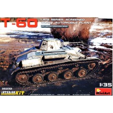 Легкий танк Т-60, поздний, с интерьером 1:35