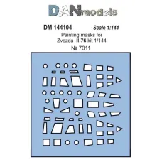 Маска для моделі літака Іл-76 (Zvezda) 1:144