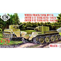 Танк "БТ-7A" с танковой пушкой Ф-32 1:72