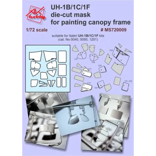 Декали Маска для вертолета U1B/1C/1F (Italeri) 1:72