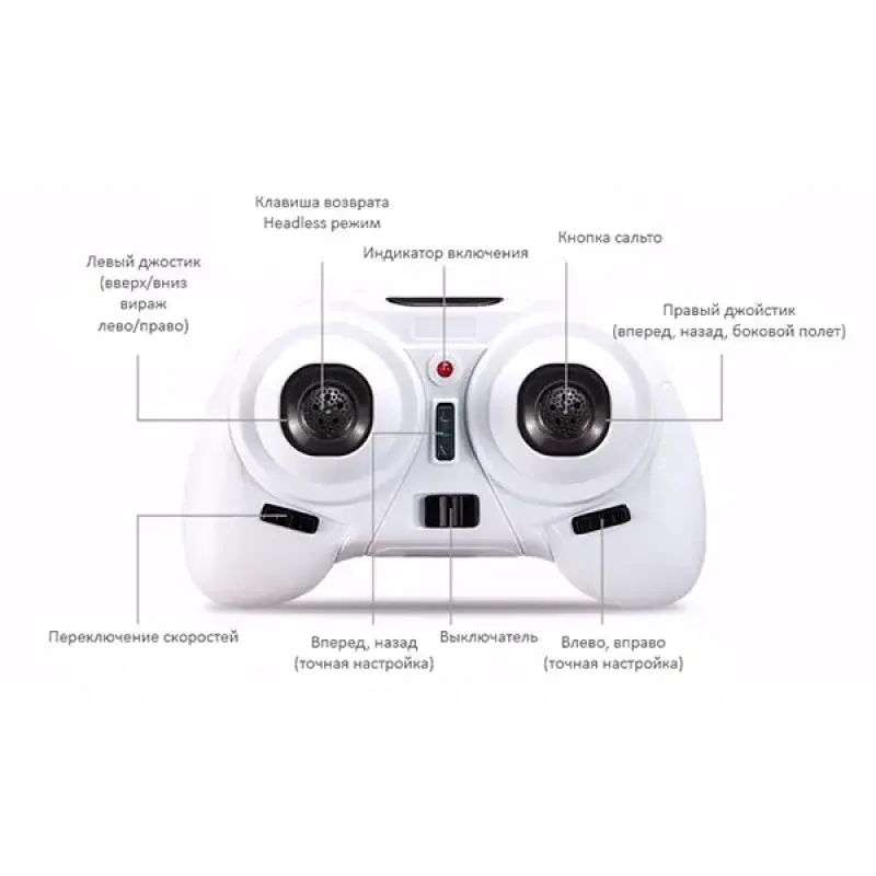 Квадрокоптер JJRC H8 mini с 2мя аккумуляторами