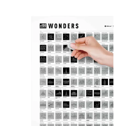 Cкретч карти та постери Скретч-постер #100 Wonders