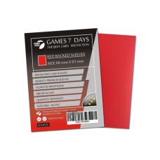 Протектори для карт Games7Days (66 х 91 мм, MTG, 80 шт.) Red (PREMIUM)