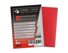 Протектори для карт Games7Days (66 х 91 мм, MTG, 80 шт.) Red (PREMIUM)