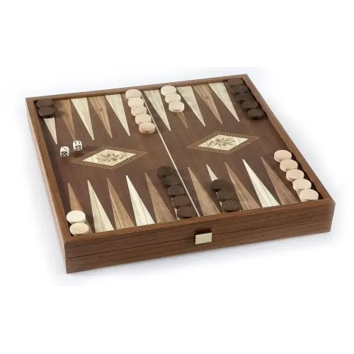 Игровые наборы Набор шахматы + нарды Manopoulos STP28E деревянном футляре