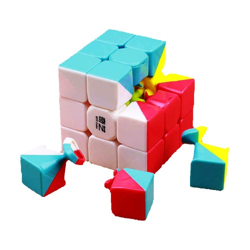 Кубики Рубіка QiYi Warrior S 3x3 Color | Кубик 3x3 без наклеек