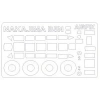 Маска для модели самолета Nakajima B5N1 / B5N2 "Kate" (Airfix) 1:72