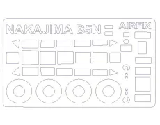 Маска для модели самолета Nakajima B5N1 / B5N2 "Kate" (Airfix) 1:72