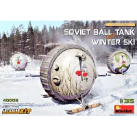 Советский шаровой танк с зимними лыжами. Комплект интерьера 1:35