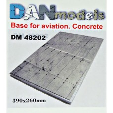 Подставка для моделей. Тема: Бетонка. Стоянка самолета (390x260 мм) 1:48