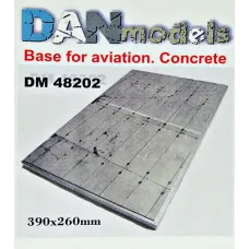Подставка для моделей. Тема: Бетонка. Стоянка самолета (390x260 мм) 1:48