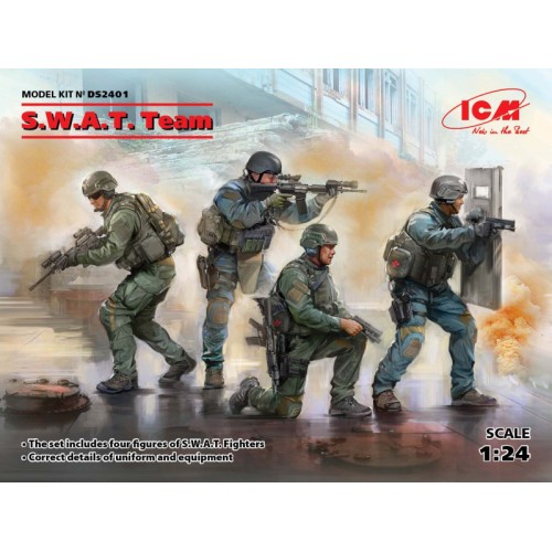 Фігури та мініатюри Команда. SWAT (набір для діорами) 1:24