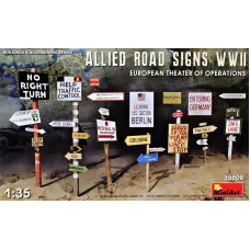 Дорожні Знаки Союзників часів Другої світової війни. (Європейський театр військових дій) 1:35