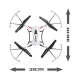 Квадрокоптери Квадрокоптер JJRC H31W (белый) с влагозащитой и wifi-камерой