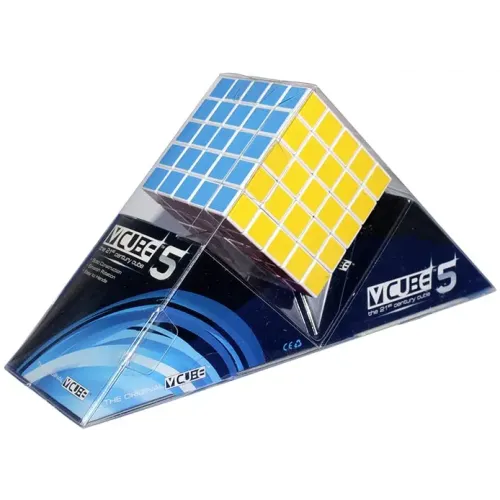 Головоломки и Кубики Рубика V-CUBE 5х5 | Кубик 5х5 белый плоский