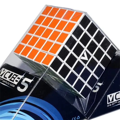 Головоломки и Кубики Рубика V-CUBE 5х5 | Кубик 5х5 белый плоский