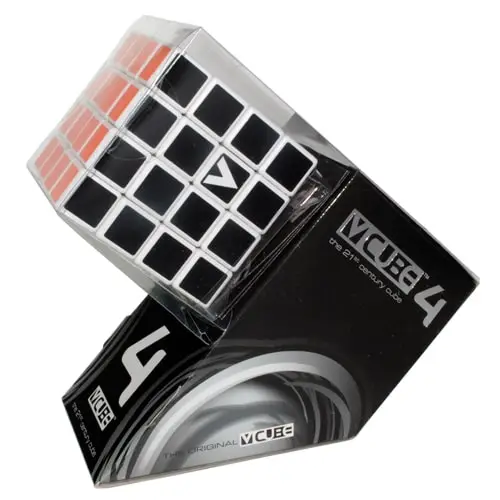 Головоломки та Кубики Рубіка V-CUBE 4х4 | Кубик 4х4 белый плоский